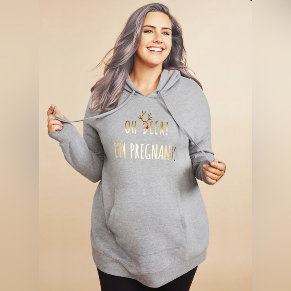 Maternity Holiday Hoodie